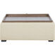 Montana 13.4 inch White Storage Ottoman